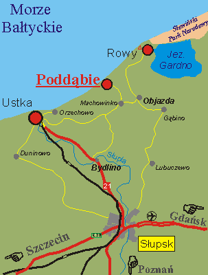 Mapa - jak dojecha do Poddbia